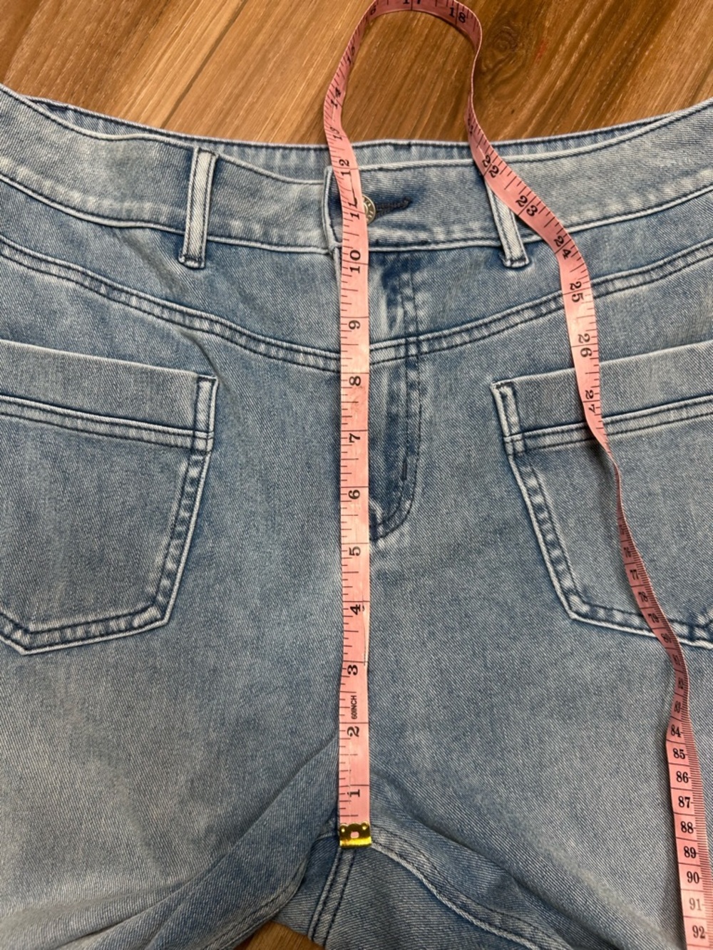 Halara Flex Mid Rise Straight Leg Casual Jeans with Pockets size large Vallarta - Picture 8 of 9